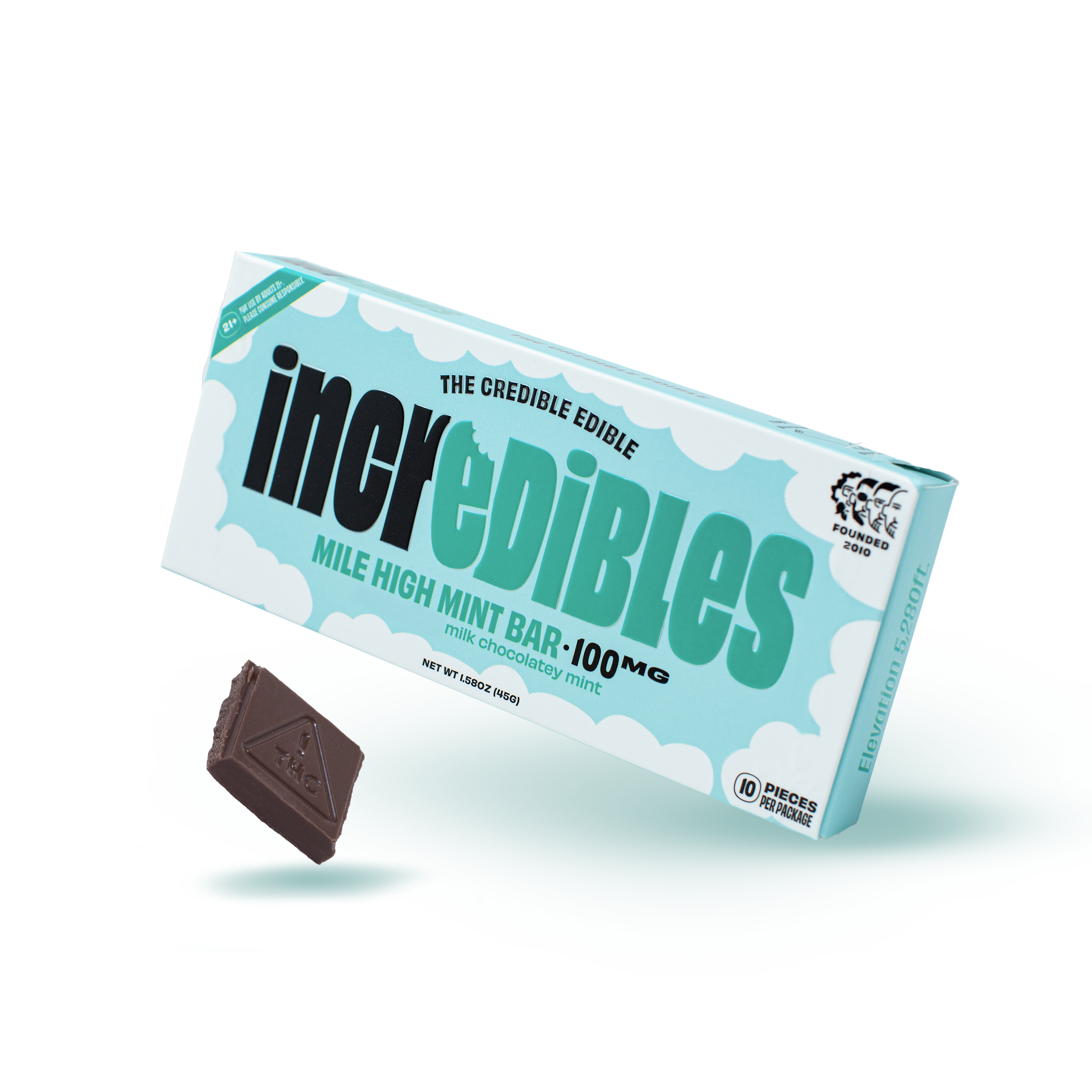 Mile High Mint Chocolate Bar 10MG
